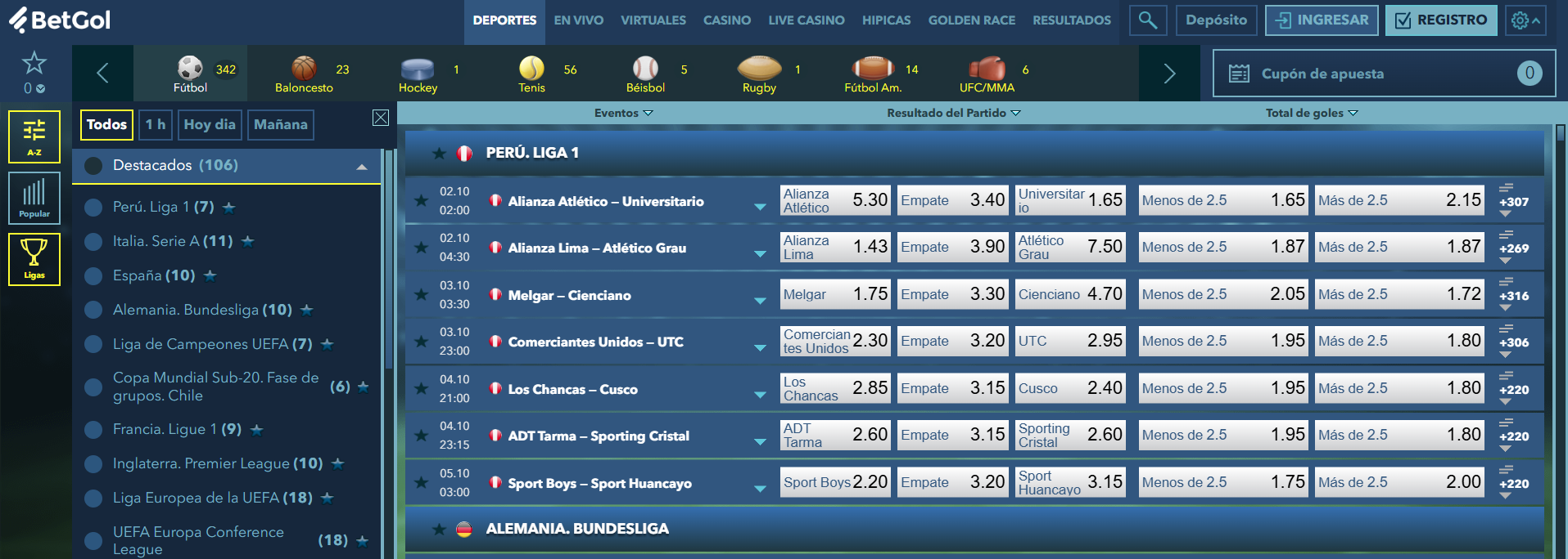 Métodos de Pago BetGol